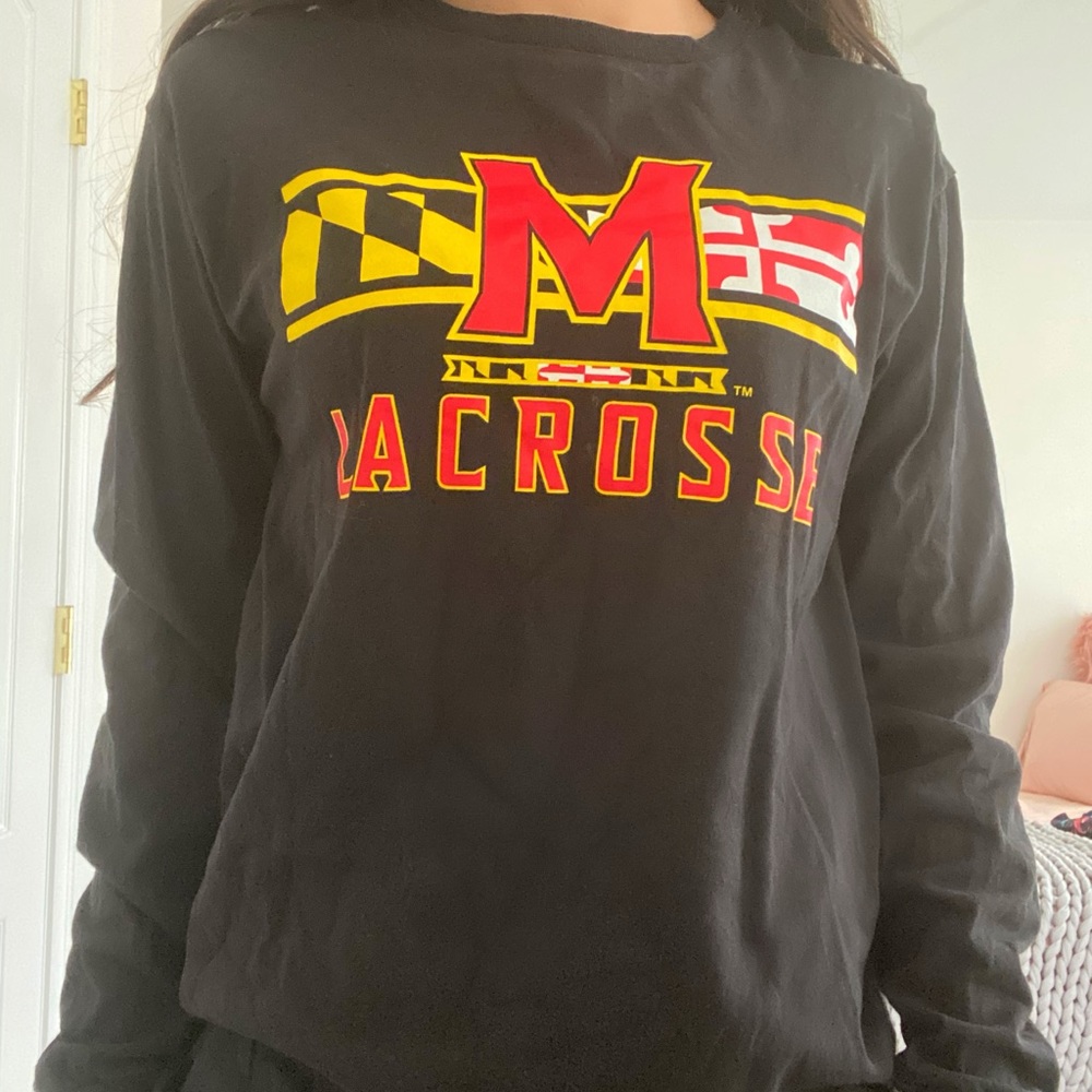 UMD long sleeve lacrosse tee